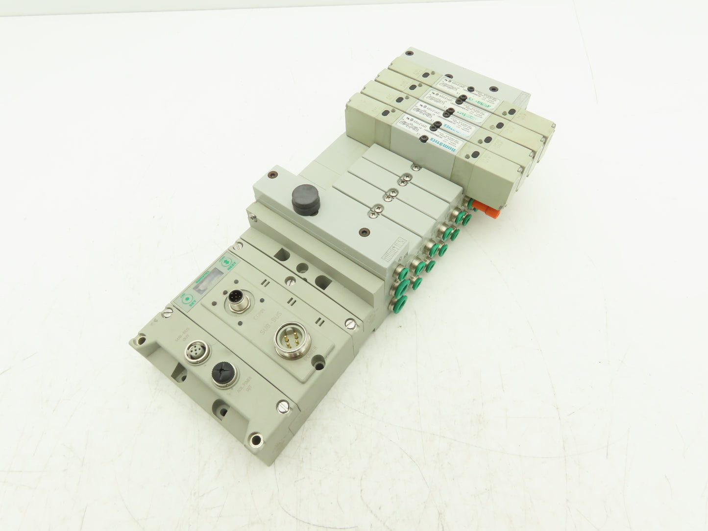 Numatics 219-828 / 240-183 8-Station G3 4-Valve Manifold Assembly w/Comm Sub-Bus