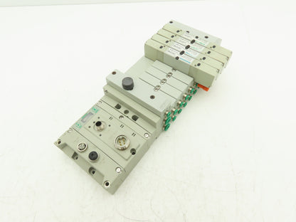 Numatics 219-828 / 240-183 8-Station G3 4-Valve Manifold Assembly w/Comm Sub-Bus