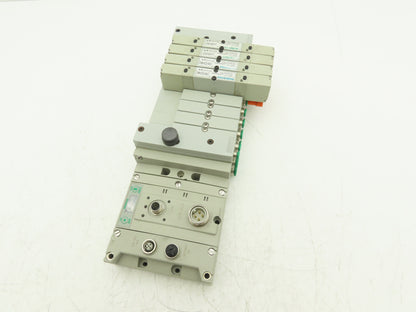 Numatics 219-828 / 240-183 8-Station G3 4-Valve Manifold Assembly w/Comm Sub-Bus