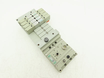 Numatics 219-828 / 240-183 8-Station G3 4-Valve Manifold Assembly w/Comm Sub-Bus