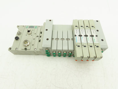 Numatics 219-828 / 240-183 8-Station G3 4-Valve Manifold Assembly w/Comm Sub-Bus