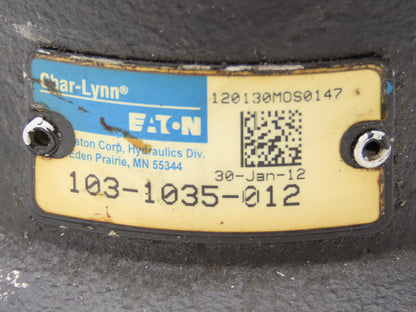 Eaton Char-Lynn 103-1035-012 Hydraulic Gerotor Spool Valve Motor 15 GPM 2000 PSI