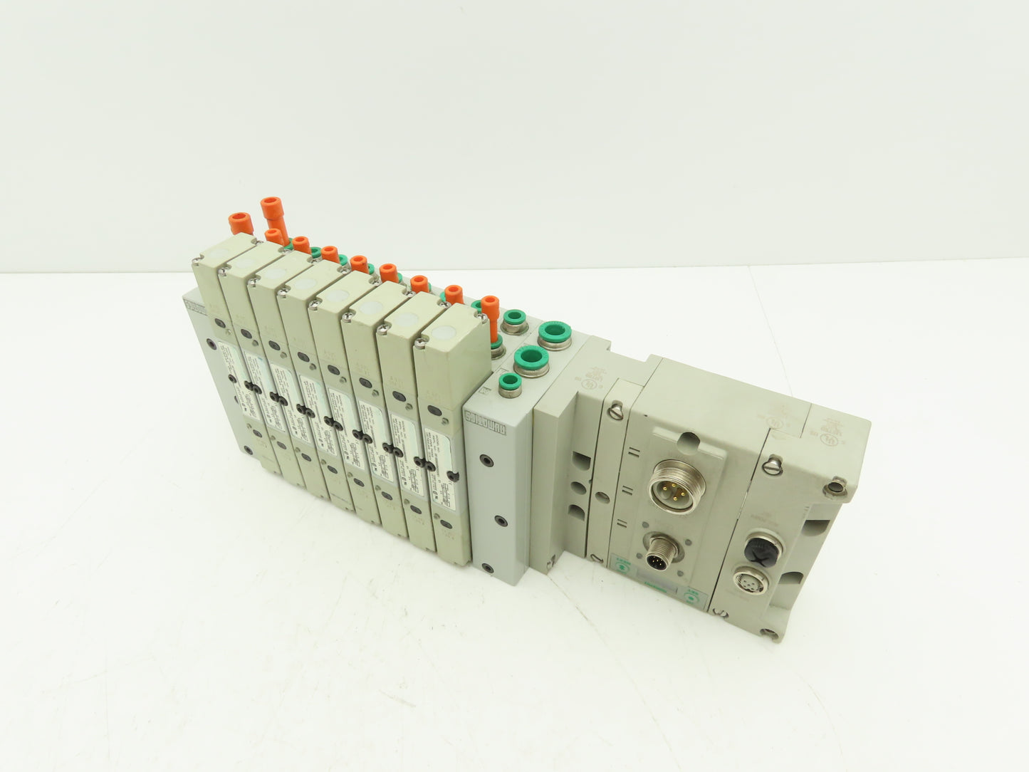 Numatics 219-828 / 240-183 8-Station G3 8-Valve Manifold Assembly w/Comm Sub-Bus