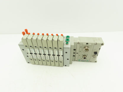 Numatics 219-828 / 240-183 8-Station G3 8-Valve Manifold Assembly w/Comm Sub-Bus