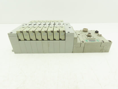 Numatics 219-828 / 240-183 8-Station G3 8-Valve Manifold Assembly w/Comm Sub-Bus
