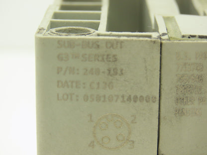 Numatics 219-828 / 240-183 8-Station G3 8-Valve Manifold Assembly w/Comm Sub-Bus