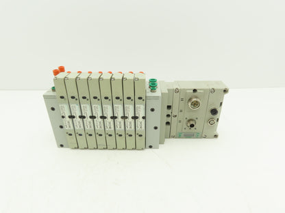 Numatics 219-828 / 240-183 8-Station G3 8-Valve Manifold Assembly w/Comm Sub-Bus