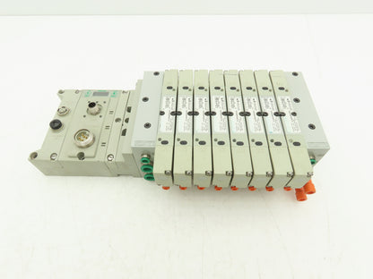 Numatics 219-828 / 240-183 8-Station G3 8-Valve Manifold Assembly w/Comm Sub-Bus