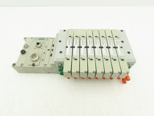 Numatics 219-828 / 240-183 8-Station G3 8-Valve Manifold Assembly w/Comm Sub-Bus