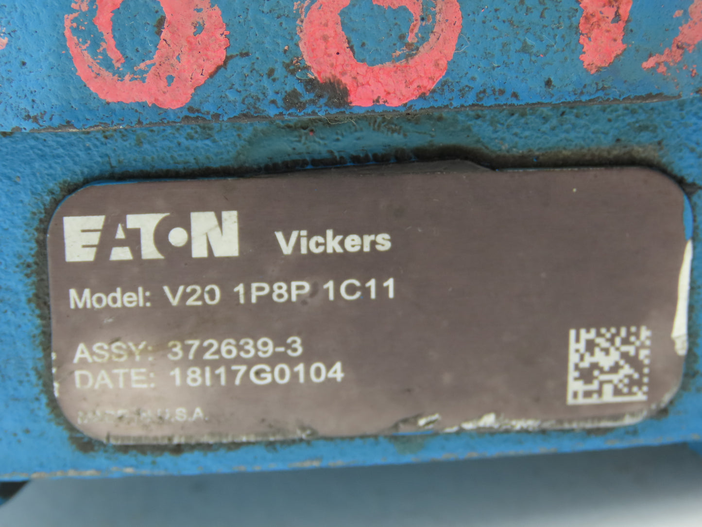 Eaton Vickers V20 1P8P 1C11 Hydraulic Vane Pump 8gpm 2500psi 2-Bolt 3/4" Shaft