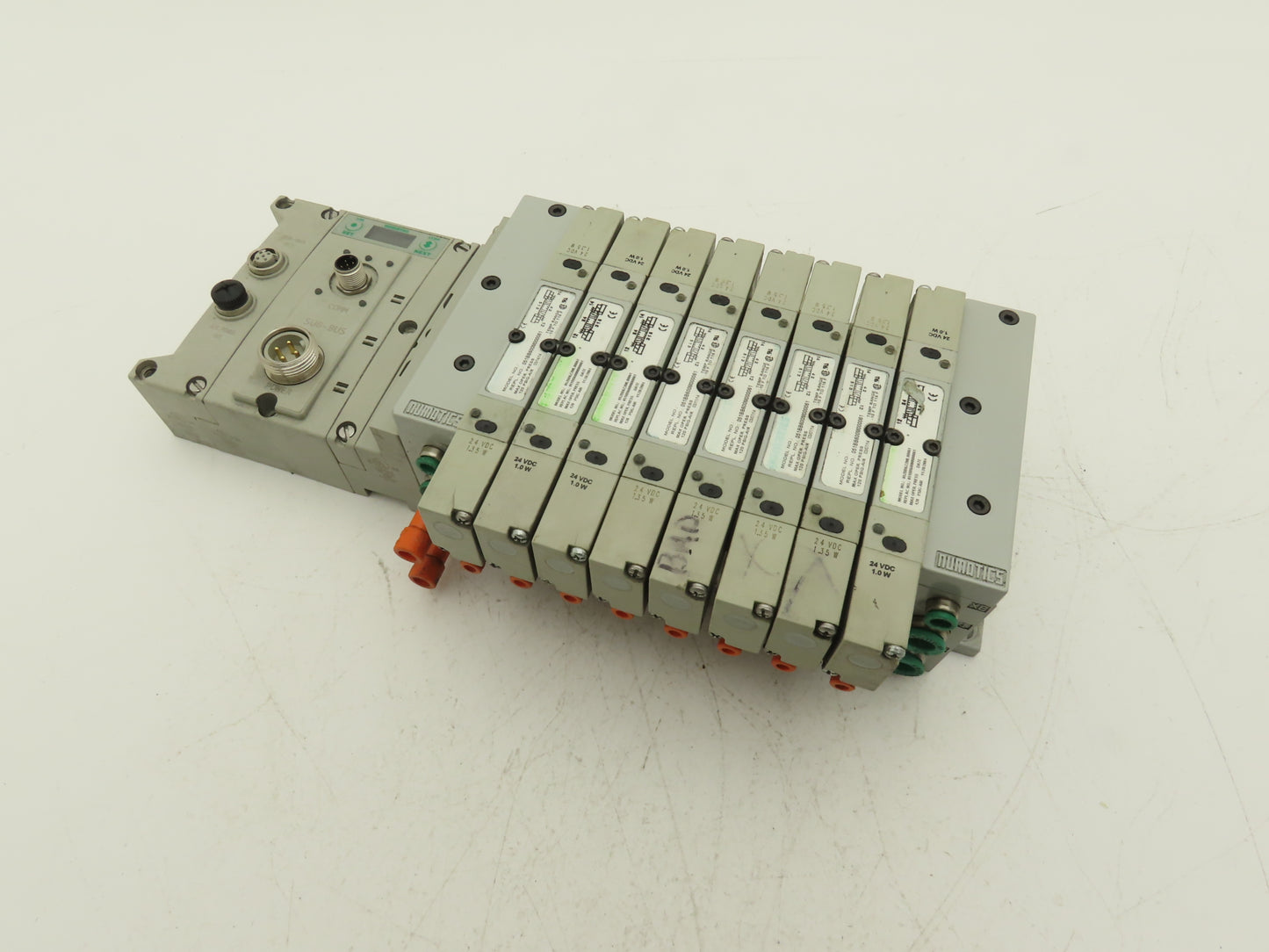 Numatics 219-828 / 240-183 8-Station G3 8-Valve Manifold Assembly w/Comm Sub-Bus