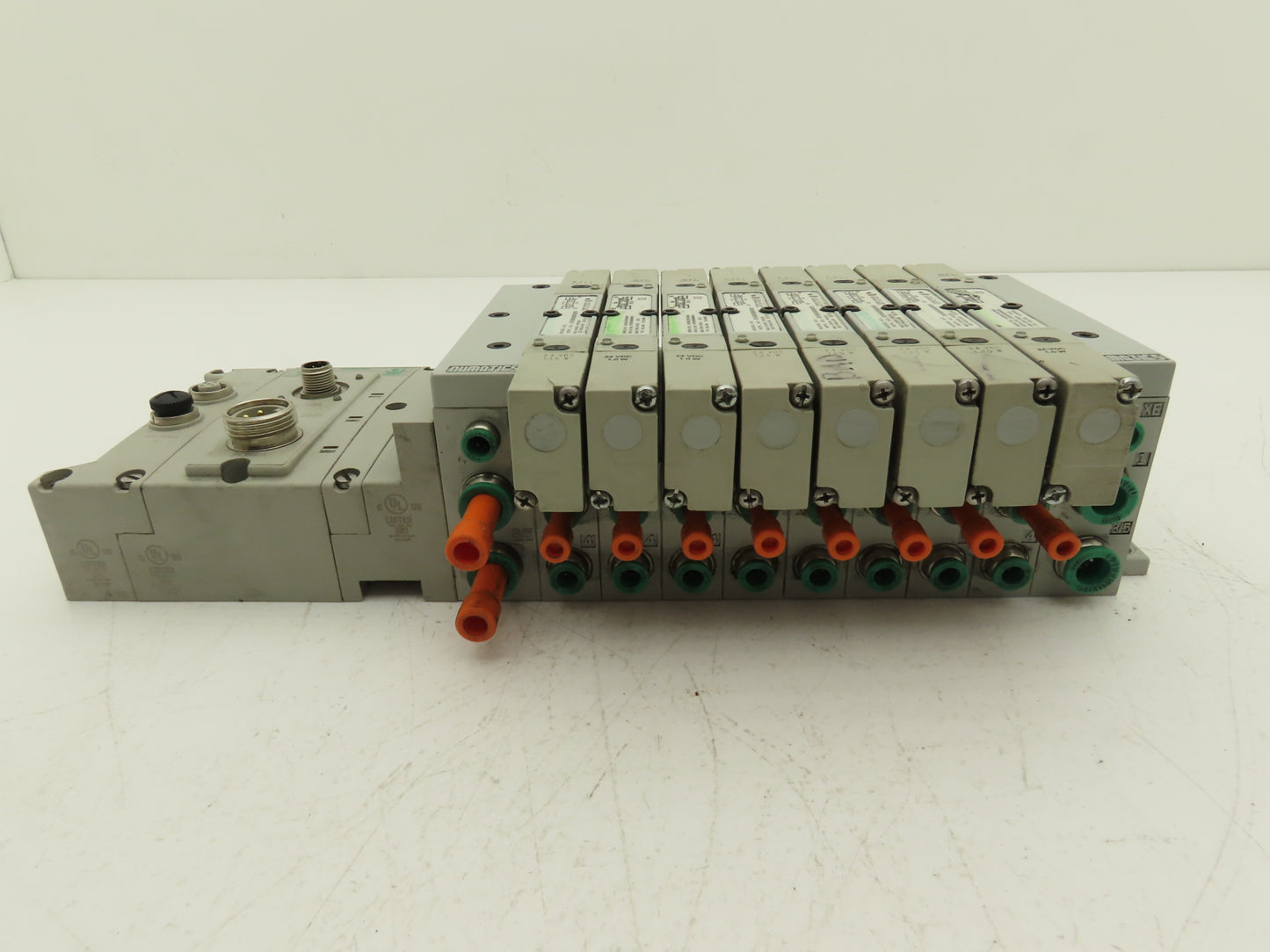 Numatics 219-828 / 240-183 8-Station G3 8-Valve Manifold Assembly w/Comm Sub-Bus