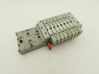 Numatics 219-828 / 240-183 8-Station G3 8-Valve Manifold Assembly w/Comm Sub-Bus