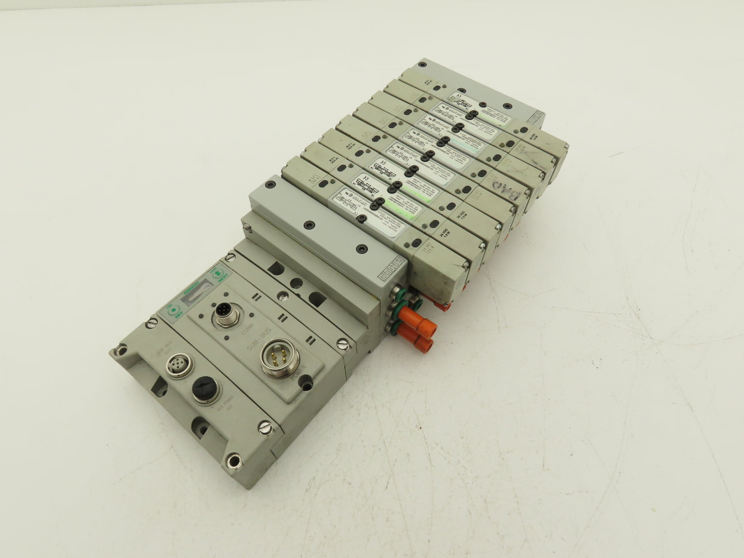 Numatics 219-828 / 240-183 8-Station G3 8-Valve Manifold Assembly w/Comm Sub-Bus
