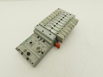 Numatics 219-828 / 240-183 8-Station G3 8-Valve Manifold Assembly w/Comm Sub-Bus