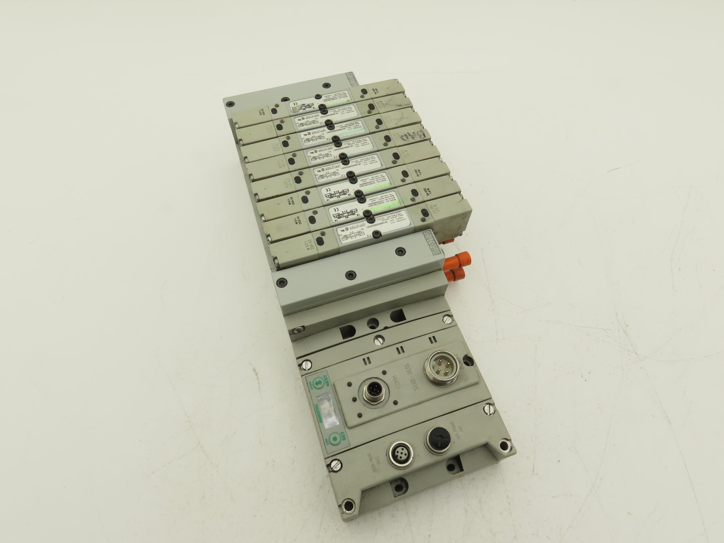 Numatics 219-828 / 240-183 8-Station G3 8-Valve Manifold Assembly w/Comm Sub-Bus