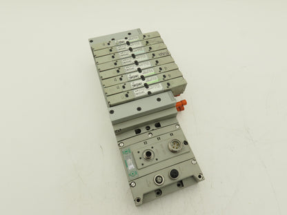 Numatics 219-828 / 240-183 8-Station G3 8-Valve Manifold Assembly w/Comm Sub-Bus
