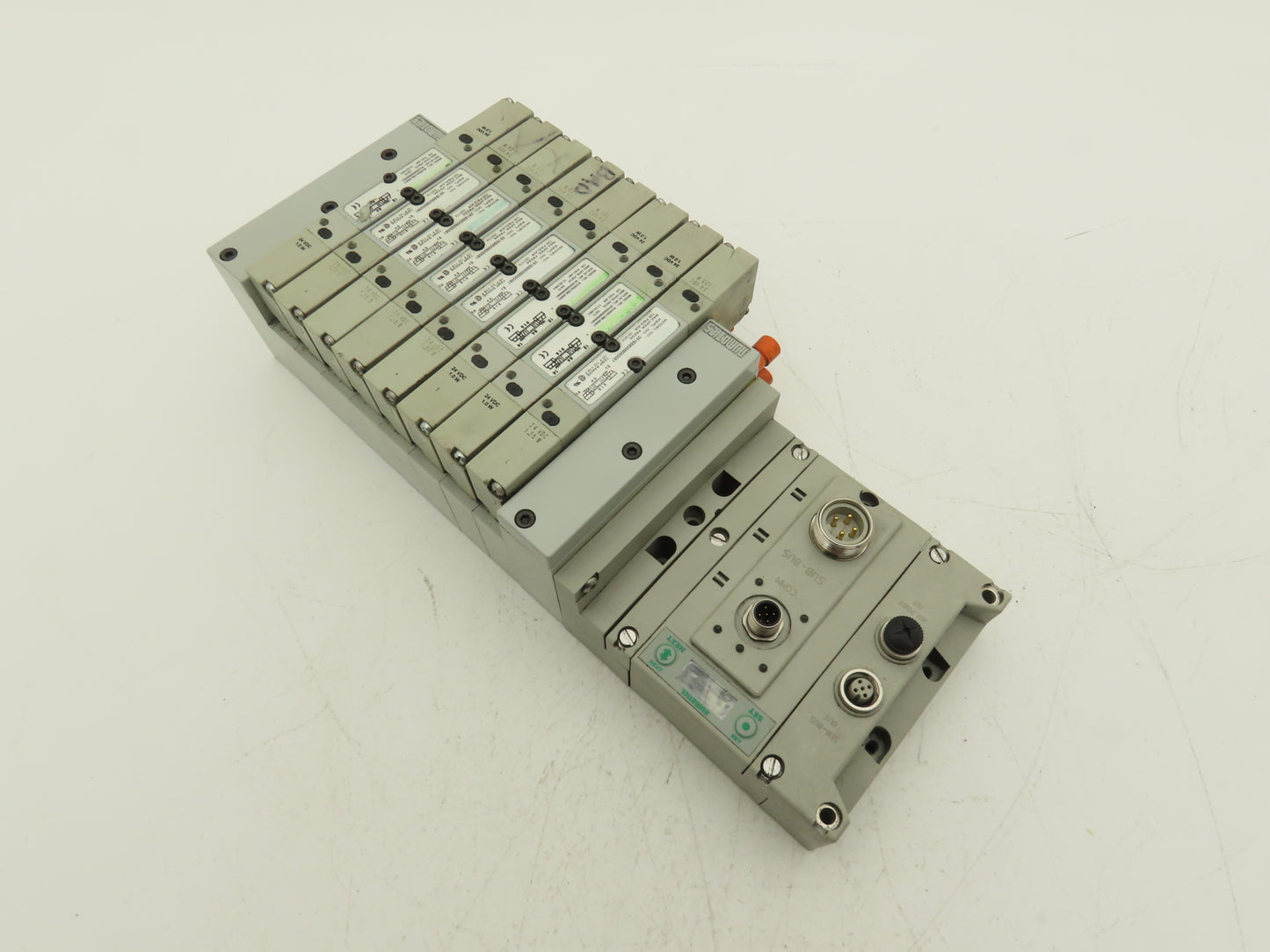 Numatics 219-828 / 240-183 8-Station G3 8-Valve Manifold Assembly w/Comm Sub-Bus