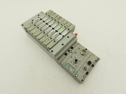 Numatics 219-828 / 240-183 8-Station G3 8-Valve Manifold Assembly w/Comm Sub-Bus