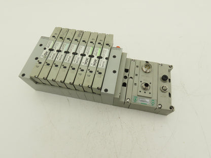 Numatics 219-828 / 240-183 8-Station G3 8-Valve Manifold Assembly w/Comm Sub-Bus