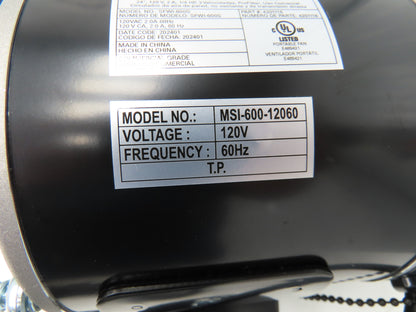 Fastenal Profitter 24" High Velocity Fan 120V 1/4 HP 3-Speed ORMADUS Commercial