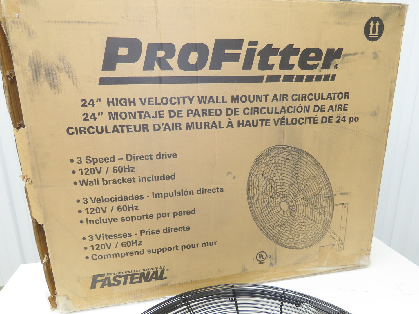 Fastenal Profitter 24" High Velocity Fan 120V 1/4 HP 3-Speed ORMADUS Commercial