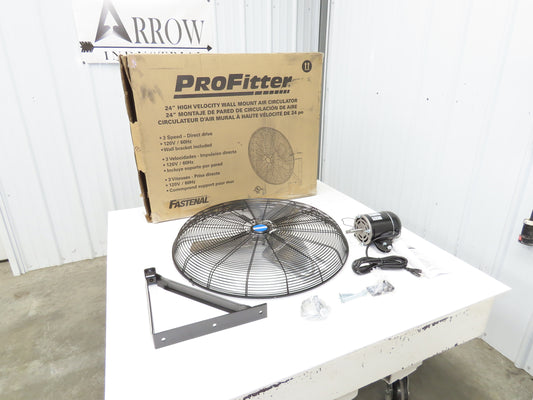 Fastenal Profitter 24" High Velocity Fan 120V 1/4 HP 3-Speed ORMADUS Commercial