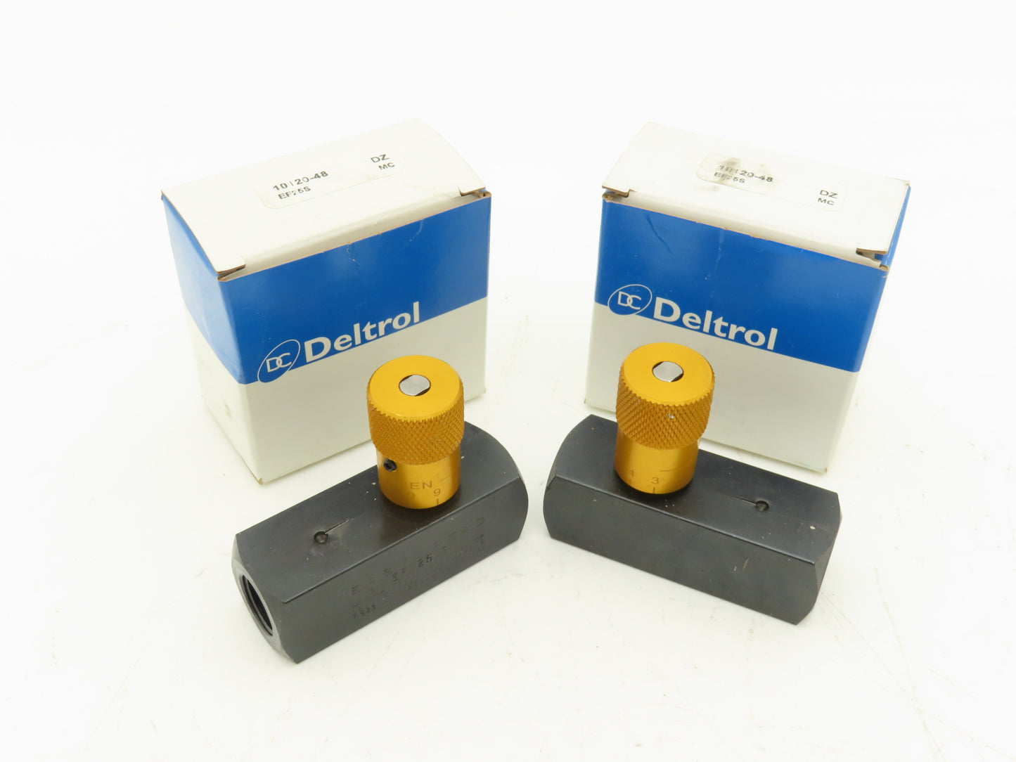 Deltrol 10120-48 EF25S 3/8" NPT Easy Read Flow Control 10GPM 5000PSI Lot of 2