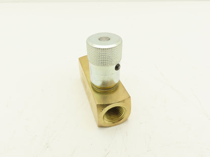 Parker F800B Colorflow Brass Hydraulic Flow Control Valve 1/2" NPT 15GPM 2000PSI