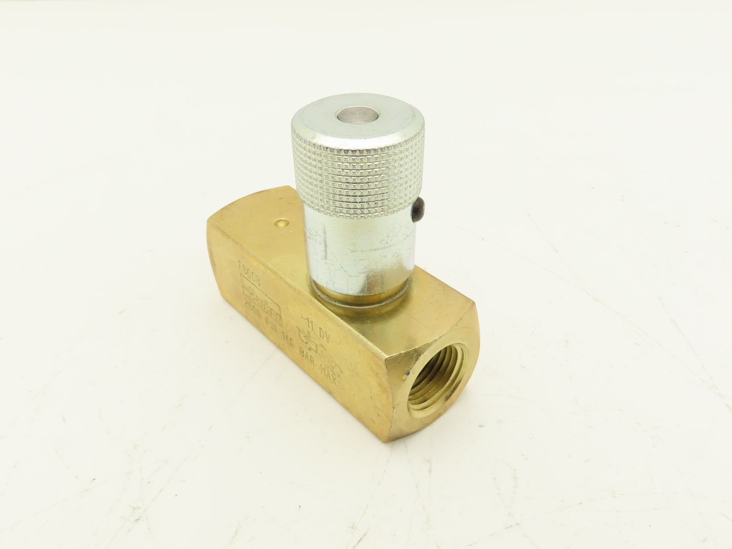 Parker F800B Colorflow Brass Hydraulic Flow Control Valve 1/2" NPT 15GPM 2000PSI