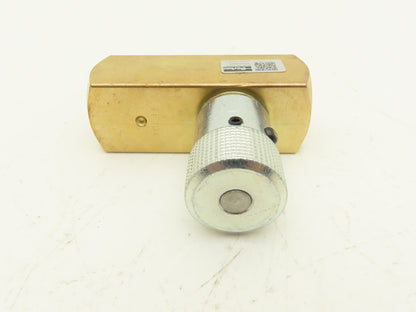 Parker F800B Colorflow Brass Hydraulic Flow Control Valve 1/2" NPT 15GPM 2000PSI