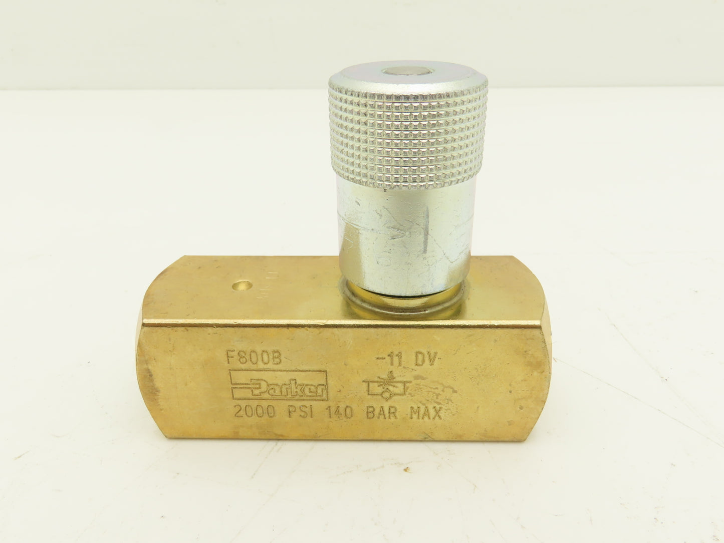 Parker F800B Colorflow Brass Hydraulic Flow Control Valve 1/2" NPT 15GPM 2000PSI