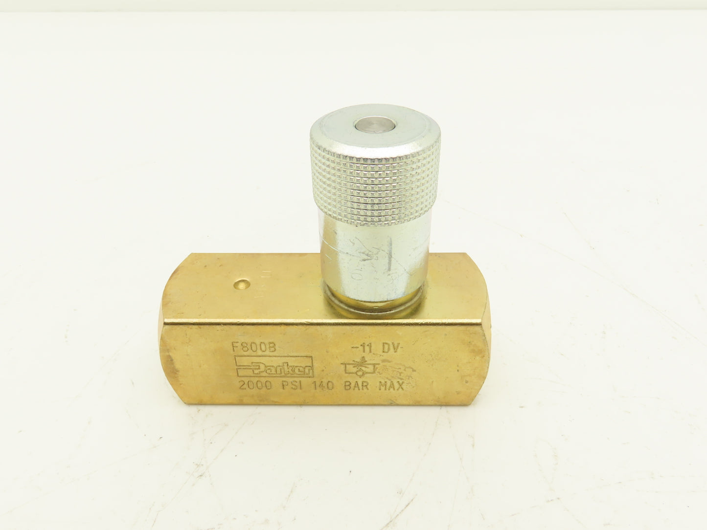 Parker F800B Colorflow Brass Hydraulic Flow Control Valve 1/2" NPT 15GPM 2000PSI