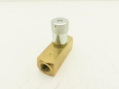 Parker F800B Colorflow Brass Hydraulic Flow Control Valve 1/2" NPT 15GPM 2000PSI