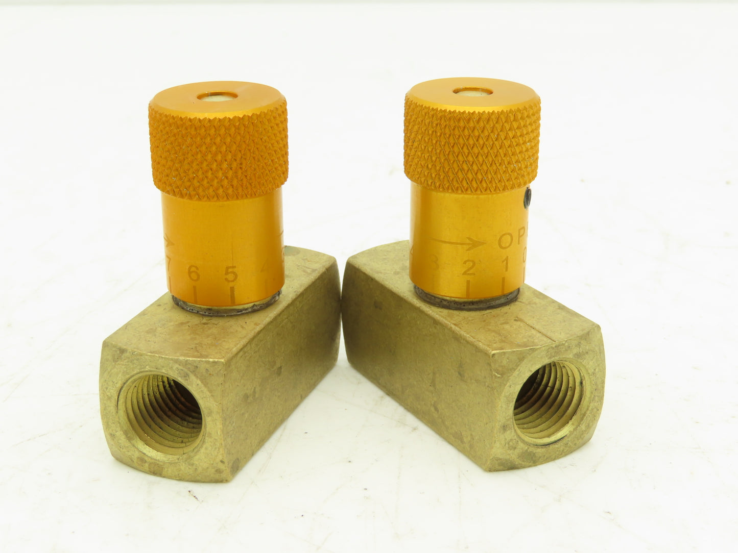 Deltrol 10120-62 EN20B 1/4" NPT Easy Read Needle Valve 10GPM 2000PSI Lot of 2