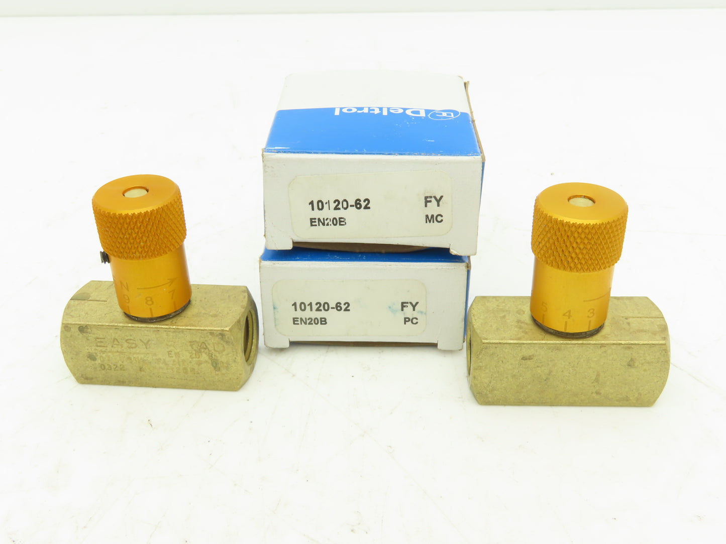 Deltrol 10120-62 EN20B 1/4" NPT Easy Read Needle Valve 10GPM 2000PSI Lot of 2