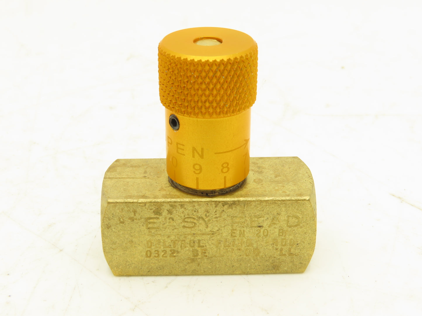 Deltrol 10120-62 EN20B 1/4" NPT Easy Read Needle Valve 10GPM 2000PSI Lot of 2
