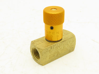 Deltrol 10120-62 EN20B 1/4" NPT Easy Read Needle Valve 10GPM 2000PSI Lot of 2