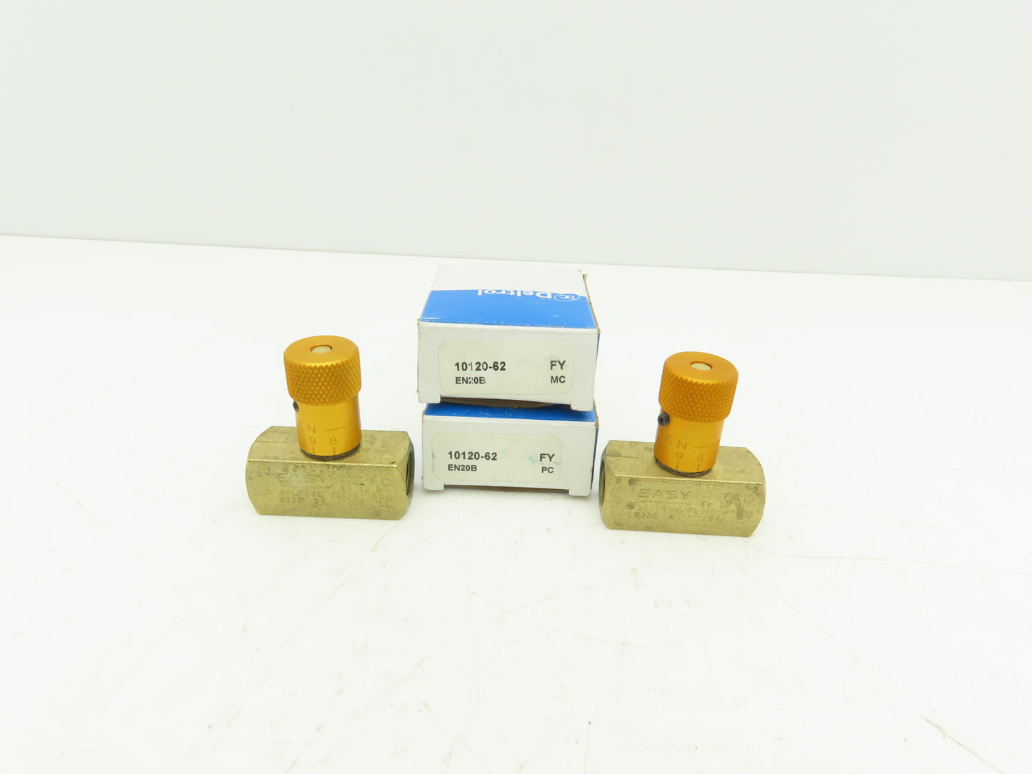Deltrol 10120-62 EN20B 1/4" NPT Easy Read Needle Valve 10GPM 2000PSI Lot of 2