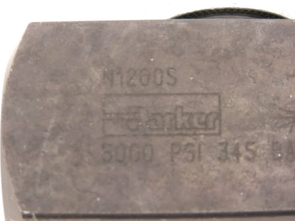 Parker N1200S Colorflow Hydraulic Needle Valve 3/4" NPT 25 GPM 5000 PSI