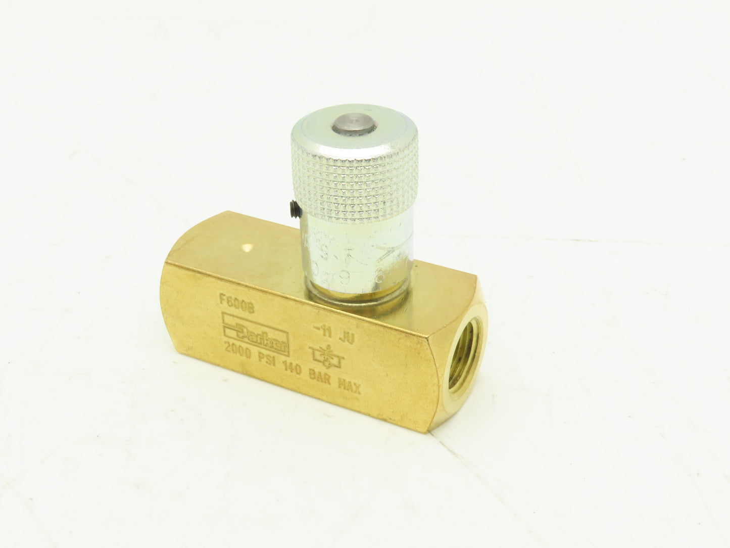 Parker F600B Colorflow Flow Control Valve 3/8" NPT Brass 2000 PSI  Lot of 2