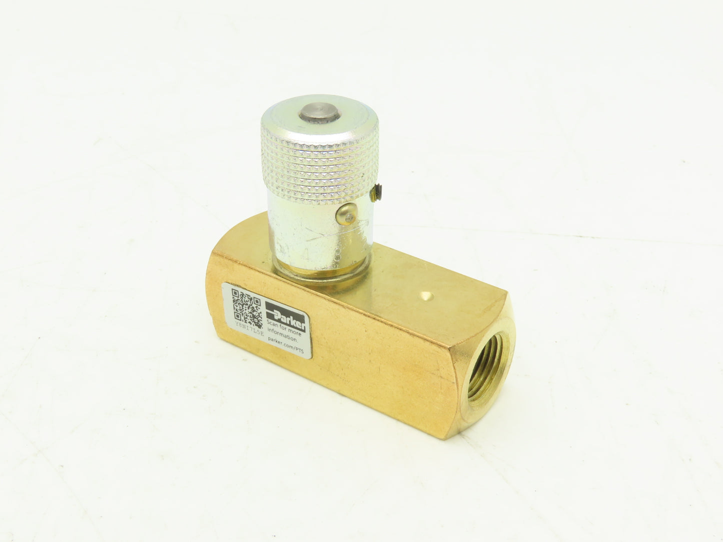 Parker F600B Colorflow Flow Control Valve 3/8" NPT Brass 2000 PSI  Lot of 2