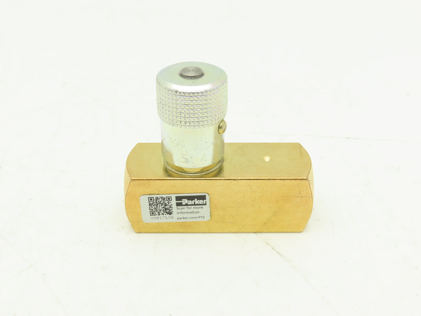 Parker F600B Colorflow Flow Control Valve 3/8" NPT Brass 2000 PSI  Lot of 2