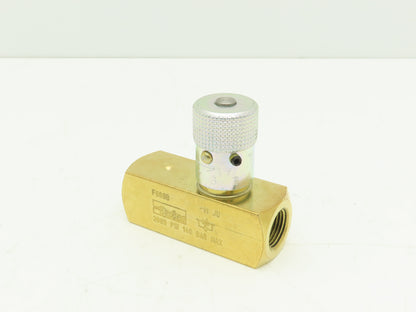 Parker F600B Colorflow Flow Control Valve 3/8" NPT Brass 2000 PSI  Lot of 3