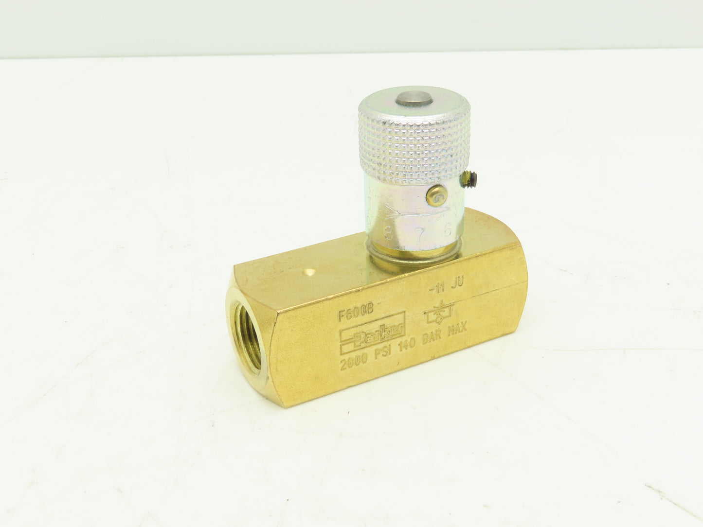 Parker F600B Colorflow Flow Control Valve 3/8" NPT Brass 2000 PSI  Lot of 3