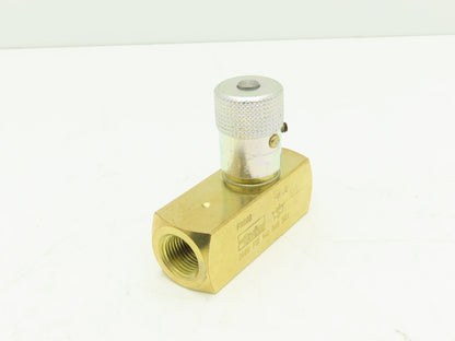 Parker F600B Colorflow Flow Control Valve 3/8" NPT Brass 2000 PSI  Lot of 3