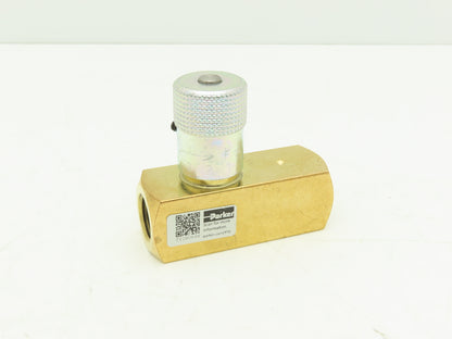 Parker F600B Colorflow Flow Control Valve 3/8" NPT Brass 2000 PSI  Lot of 3