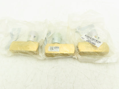 Parker F600B Colorflow Flow Control Valve 3/8" NPT Brass 2000 PSI  Lot of 3
