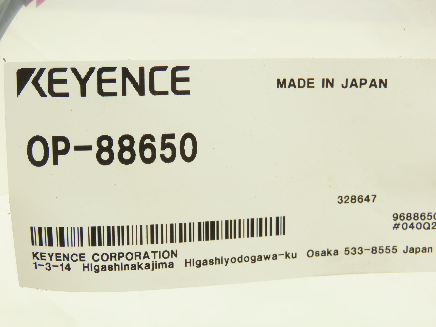 Keyence OP-88650 Compact Vision Sensor Head Connector Cable 10M