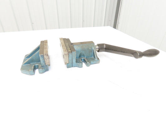 Bison 6522 Two Piece Machine Vise 6" Jaw Insert Width With Handle